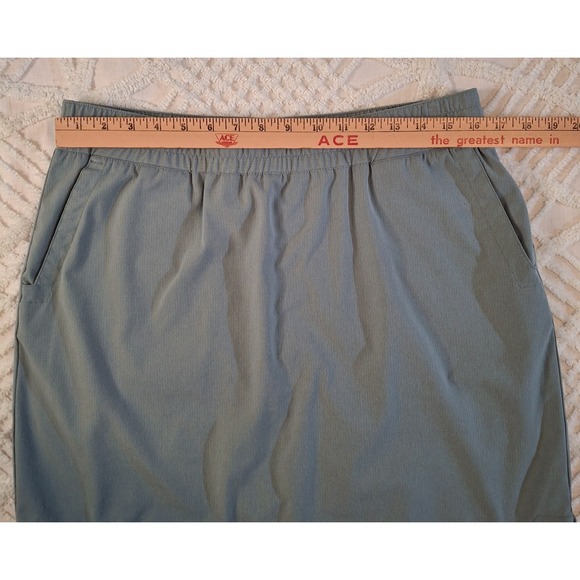 Duluth Trading Co. Skirt Skort Womens Size 14 Gray Polyester Stretch Mesh Lined - Picture 3 of 8